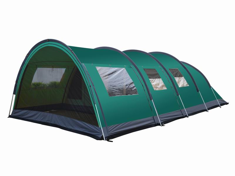 Custom 6 Person Waterproof Extended Family Tunnel Tent